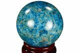 Bright Blue Apatite Sphere - Madagascar #121807-1